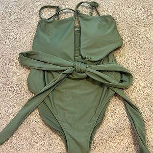 Aerie Wrap One Piece Bathing Suit -S Long